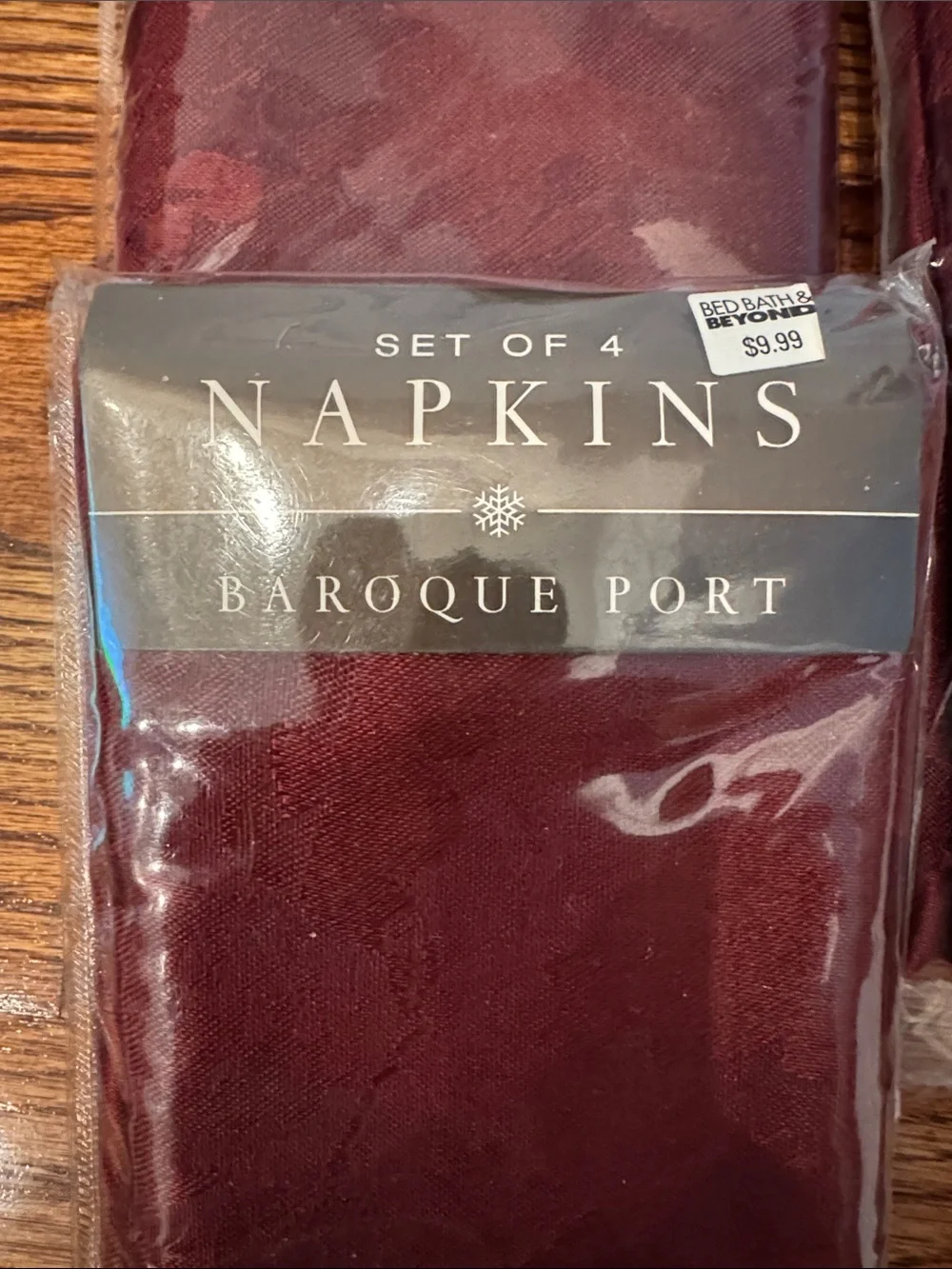 Burgundy Cloth Napkins - Set of 4